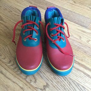 Vintage Eddie Bauer rain shoes, multicolor, Size 5